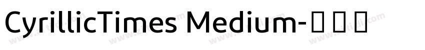 CyrillicTimes Medium字体转换